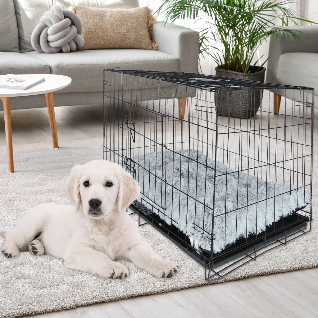 Large Plush Washable Dog Bed with Anti-Slip Bottom Y729919