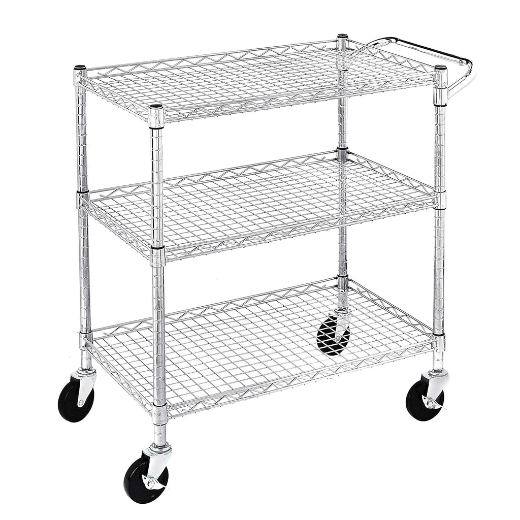 Heavy-Duty 3-Tier Utility Cart V75871