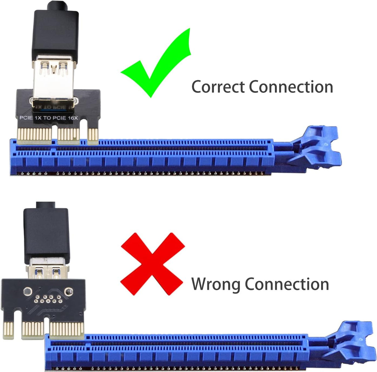 PCIe Riser Card 16X to 1X 6 Pack D770