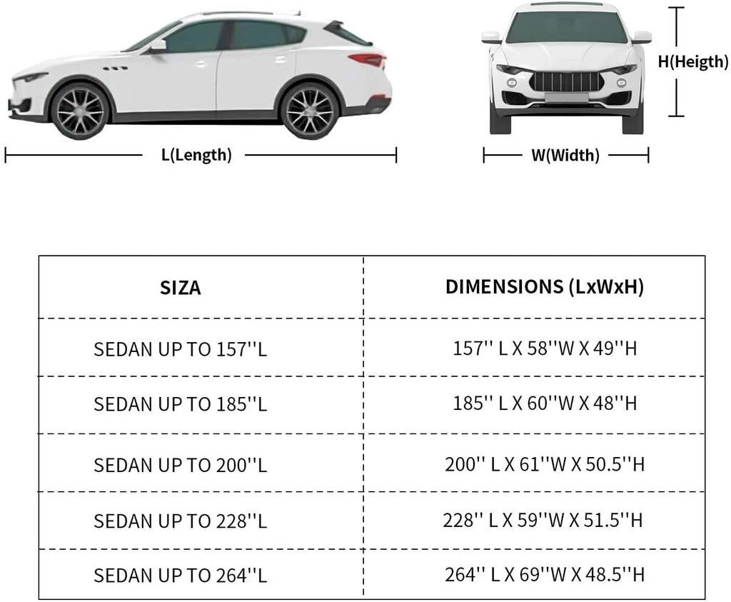 3 Layer Breathable Dust Proof Car Cover M106