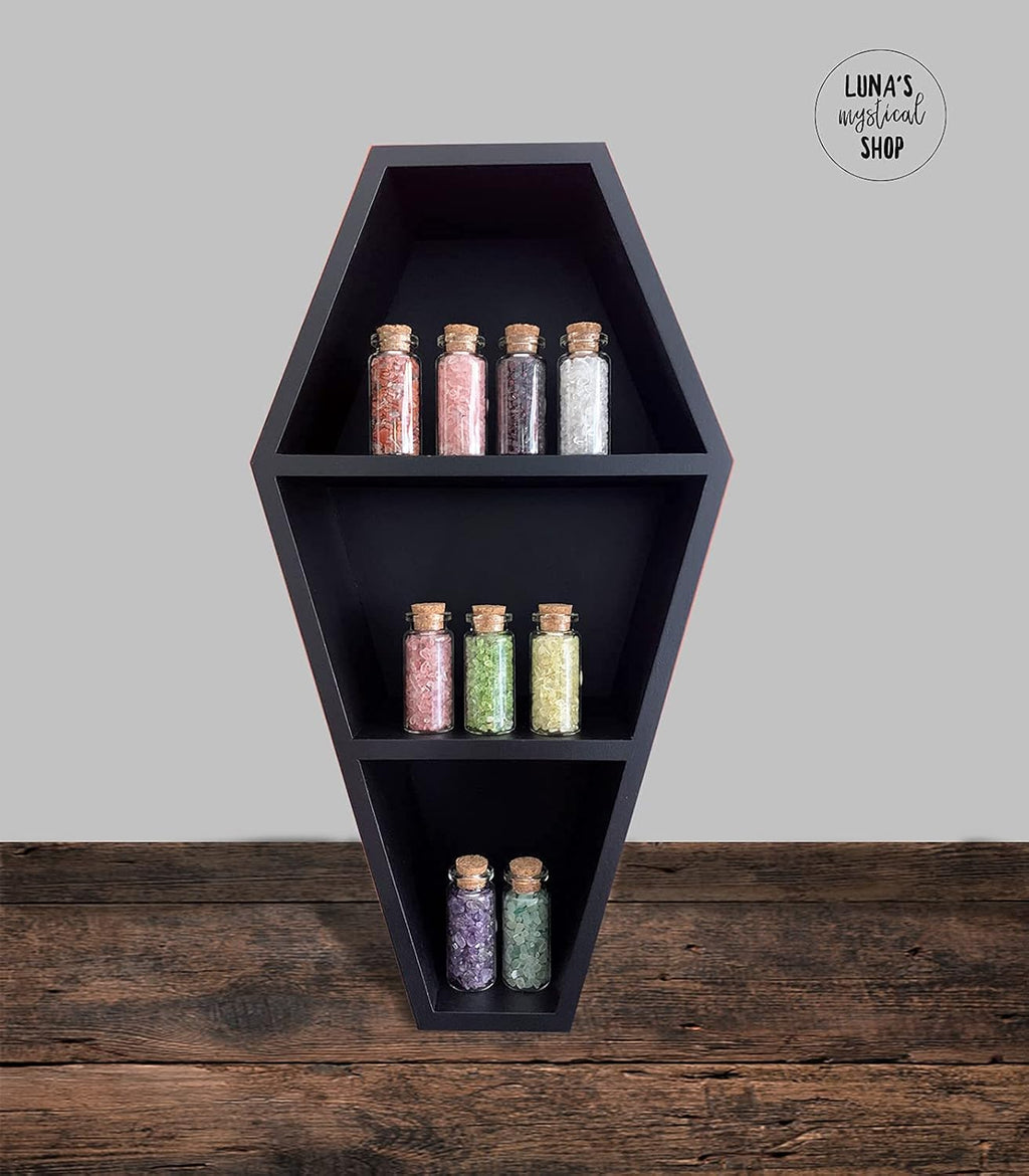Black Wooden Floating Shelf 14 Inches Tall 7 Inches Wide Pack of 2 I374615