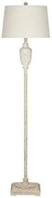Distressed White Faux Wood Floor Lamp G529970