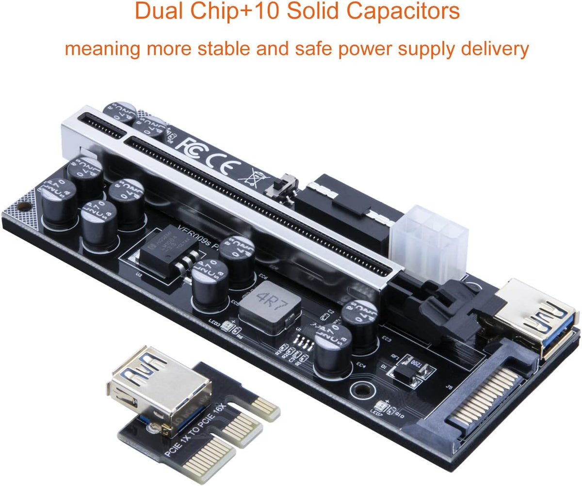 PCIe Riser Card 16X to 1X 6 Pack D770