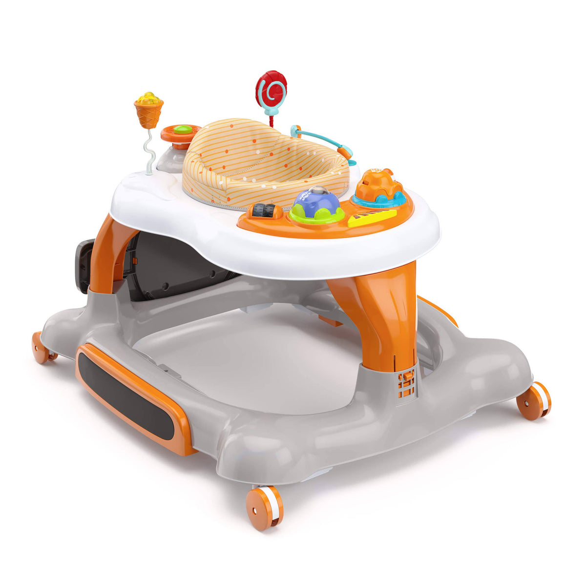 3-in-1 Activity Walker and Rocker with Jumping Board and Feeding Tray X234645