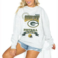 Ash Green Bay Packers Pullover Sweatshirt D18138