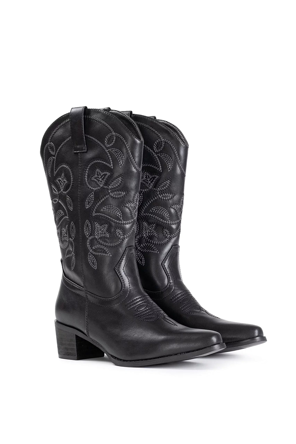 Cowboy Boots Pointy Toe Mid Calf Q7091