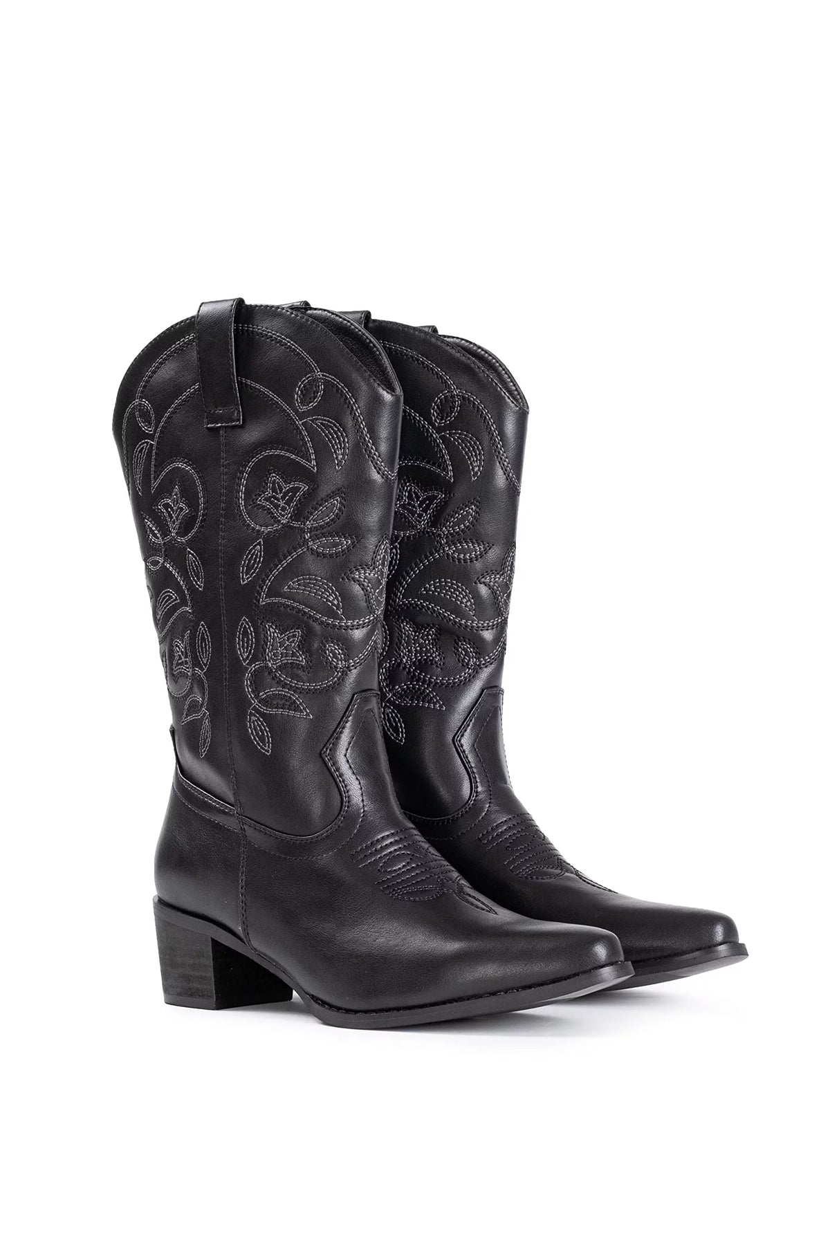 Cowboy Boots Pointy Toe Mid Calf Q7091