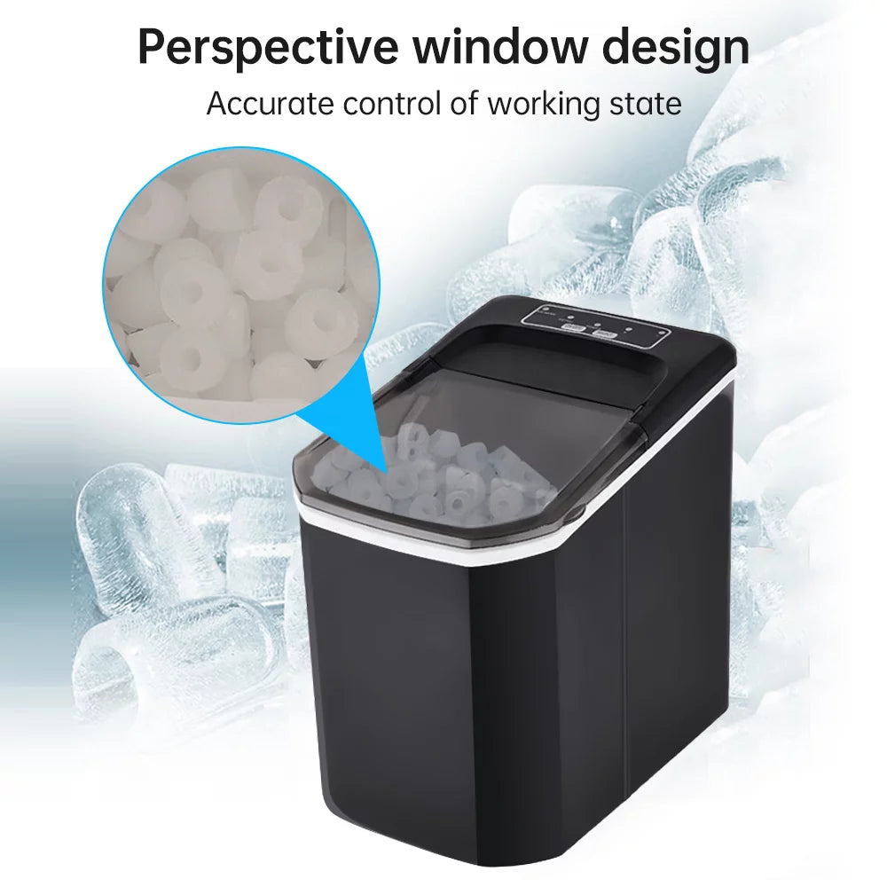 Countertop Ice Maker, 26lbs in 24Hrs, Self-Cleaning Ice Machine with Ice Basket Y31062