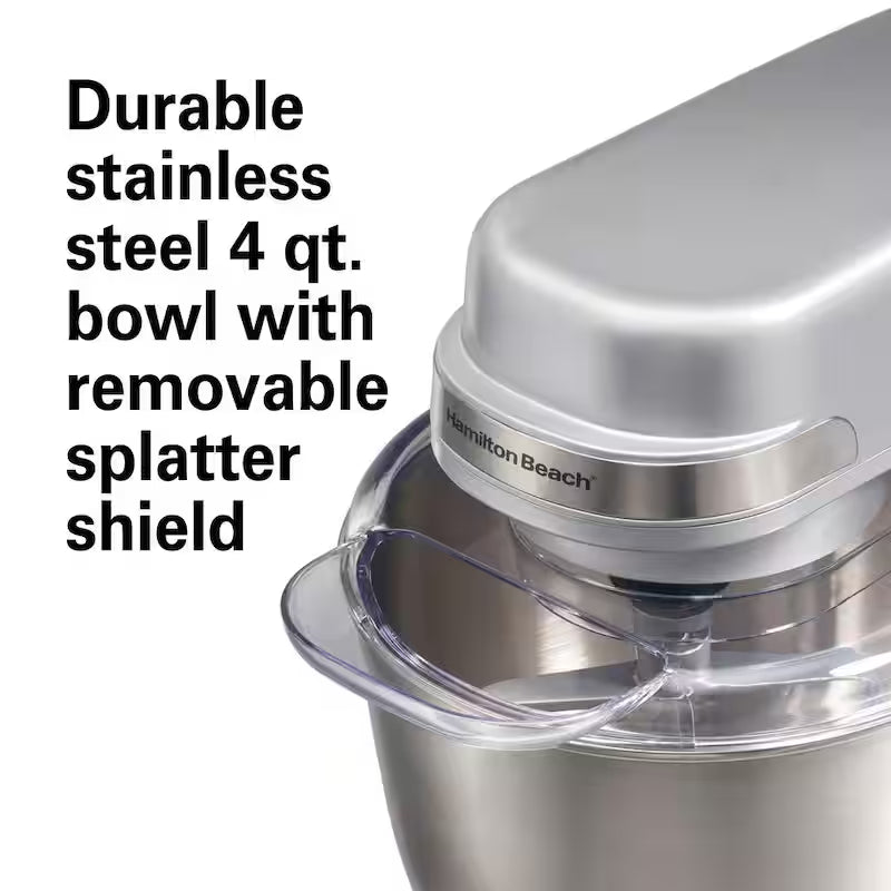 Silver 7 Speeds 4 Quart Stand Mixer S7770
