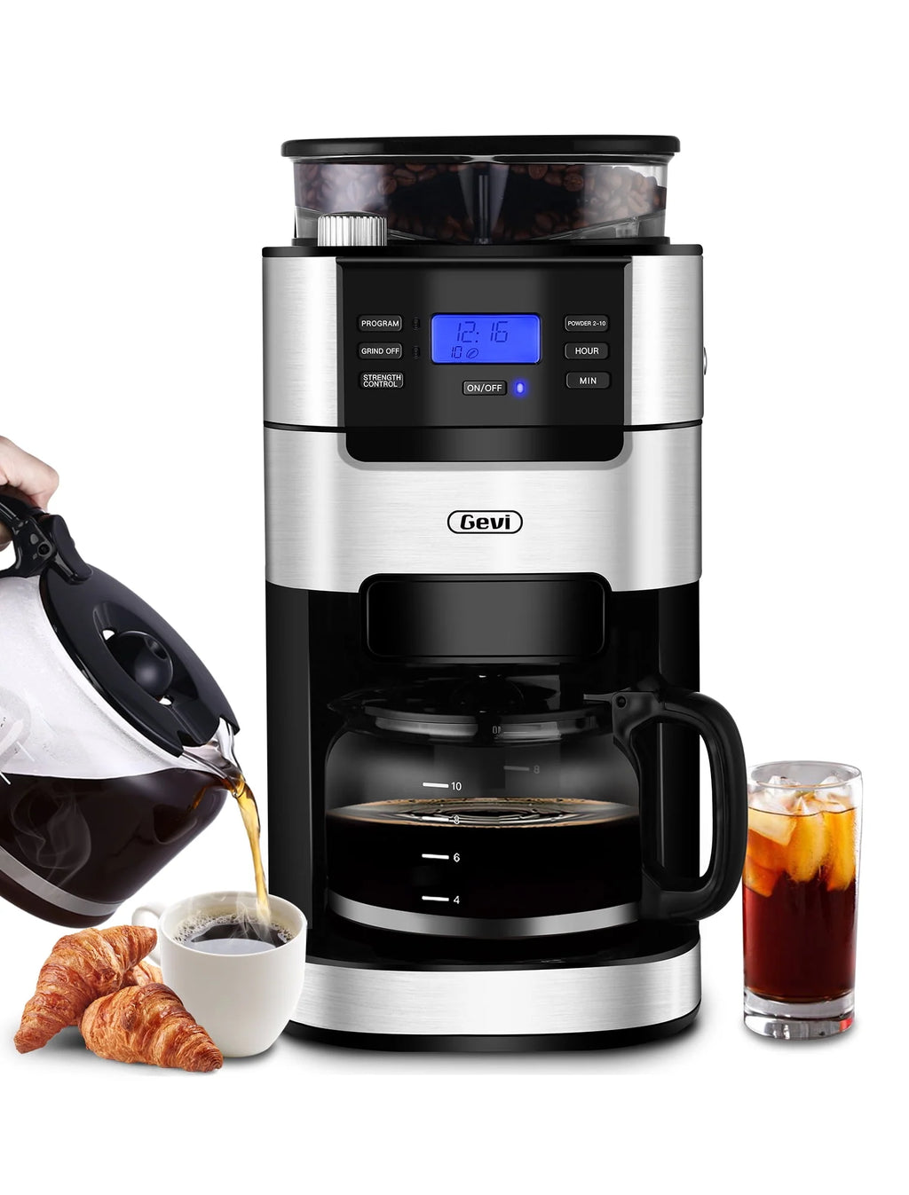 10-Cup Programmable Grind and Brew Coffee Maker X435