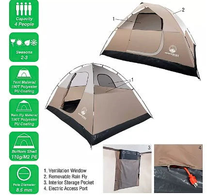 4-Person Dome Tent M7667