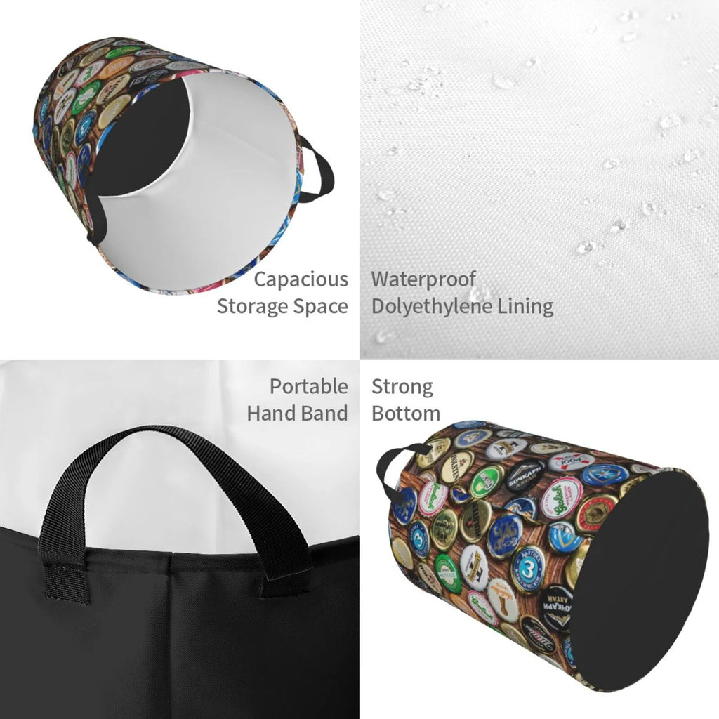 Collapsible Waterproof Laundry Hamper With Handles Y77759