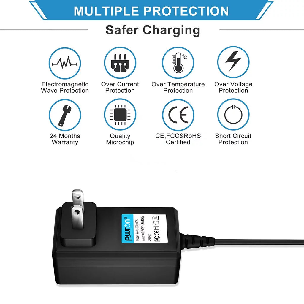 Compatible AC / DC Adapter Replacement for Tower Speaker System Power Supply Cord W22606