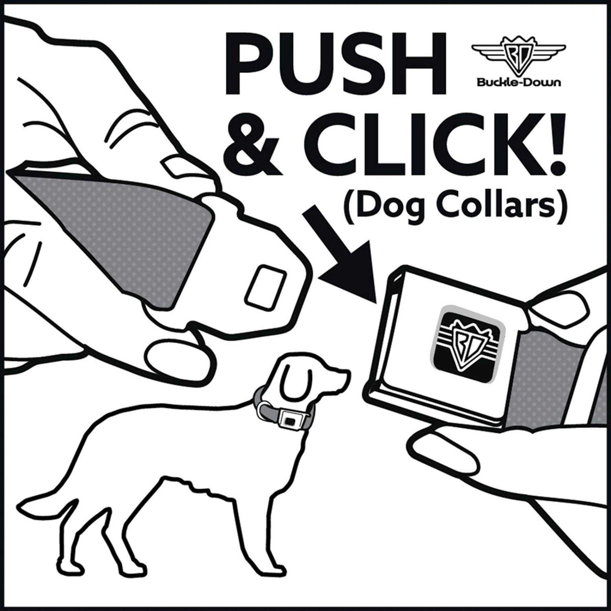 Dog Collar Seatbelt Buckle D64620
