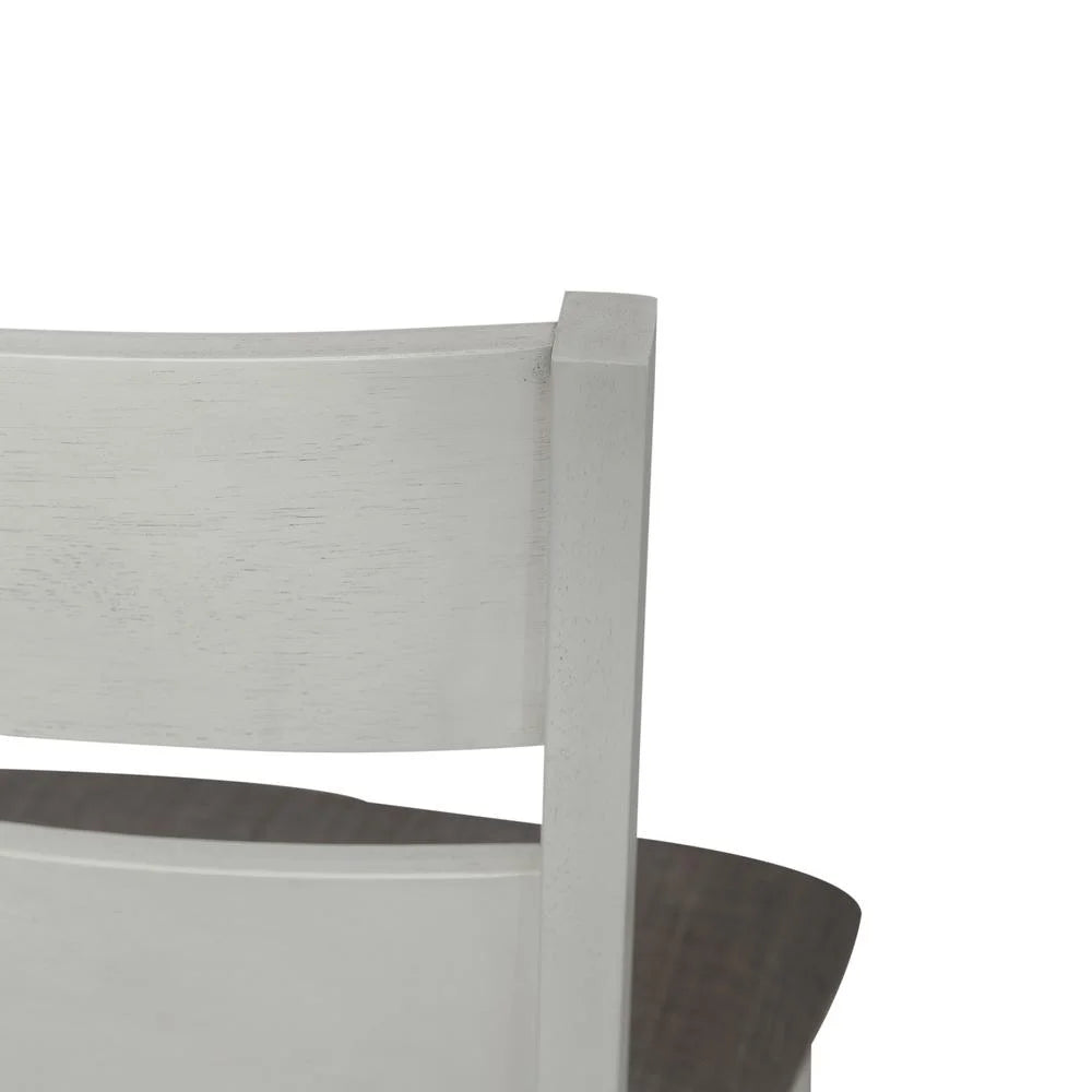 White Slat Back Side Chair Set of 2 F14244