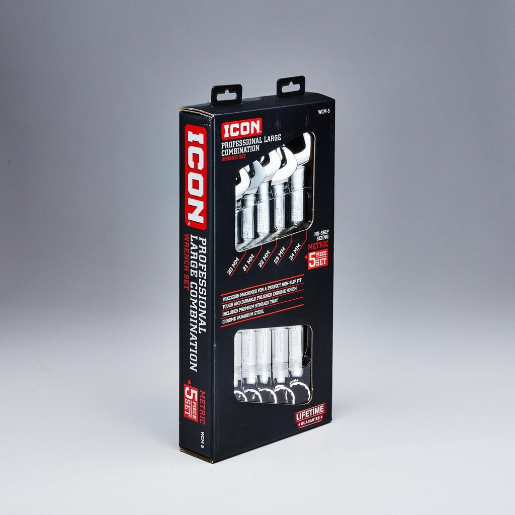 Metric Combination Wrench Set, 5 Piece Y54741