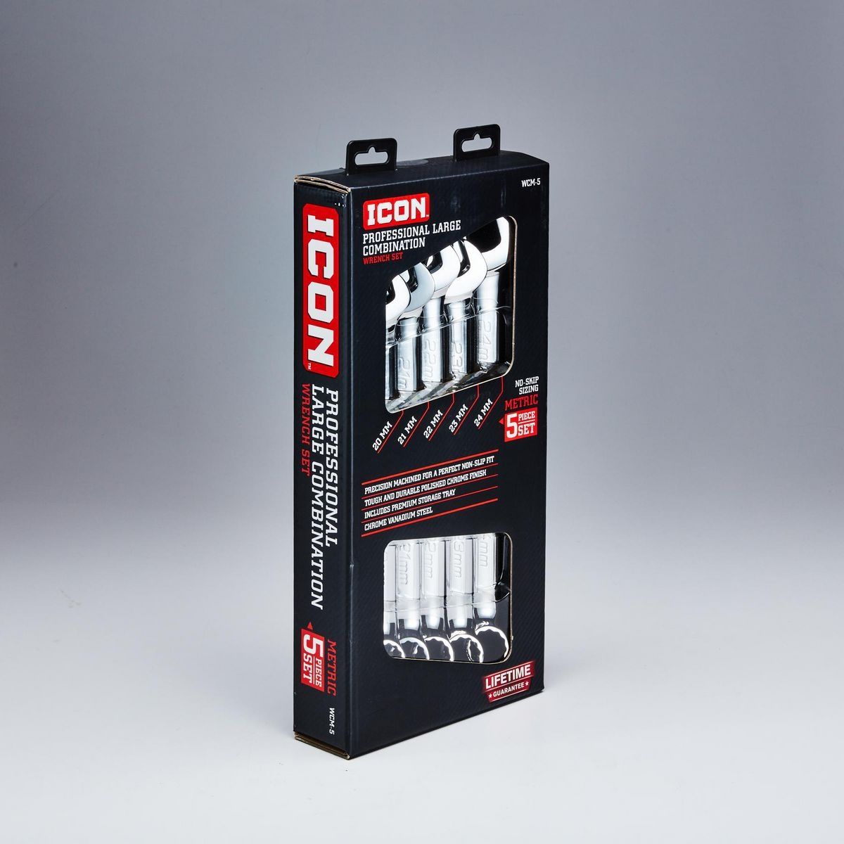 Metric Combination Wrench Set, 5 Piece Y54741