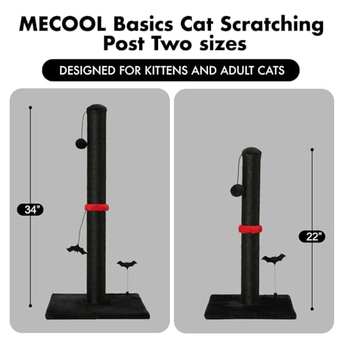Beige Sisal Cat Scratching Post with Hanging Ball V462112
