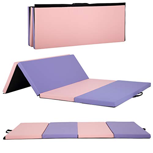 Portable Foldable Gymnastics Tumbling Mat with Carrying Handles G724481