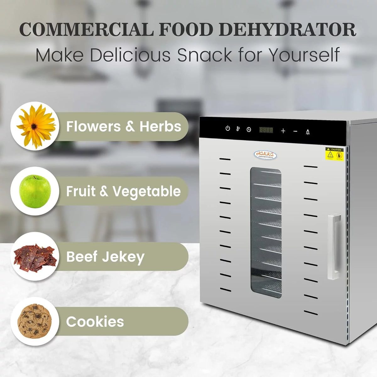 12 Trays Stainless Steel Dehydrator D5483