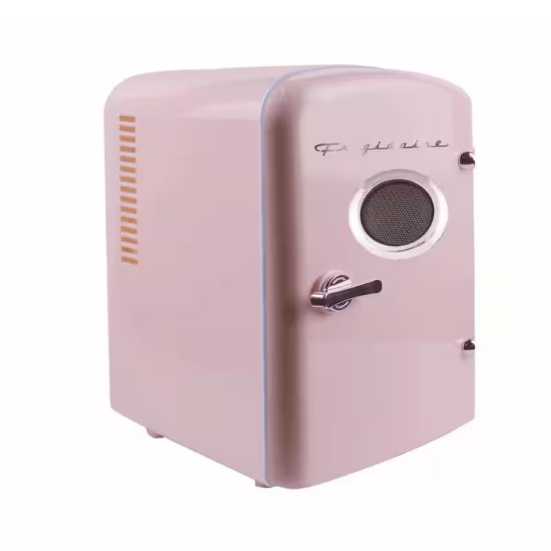 1 cu. ft. 6-Can Retro Mini Fridge in Pink W74996
