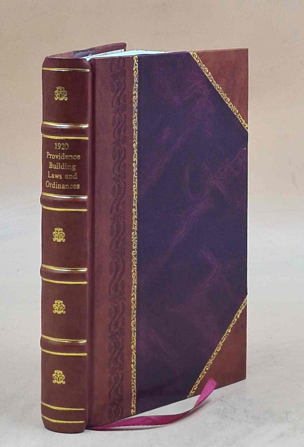 1920 Providence Building Laws and Ordinances Leather Bound V93698