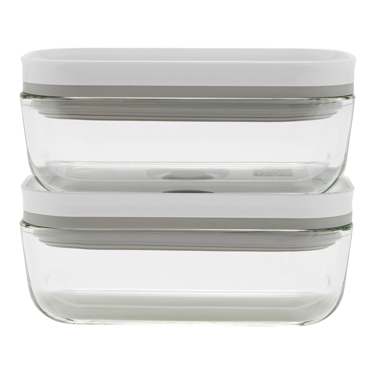 2pc Small Glass Vacuum Container Set W6216