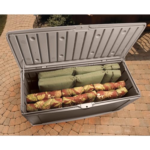 Brown 73 Gal Weather Resistant Resin Deck Box Y57189