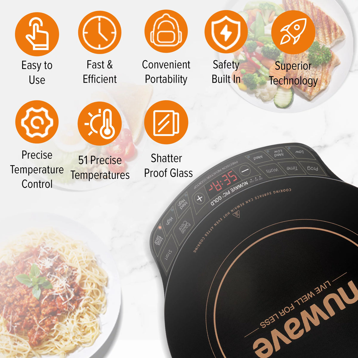Induction Electric Cooktop with 10.5 inch Pan W566