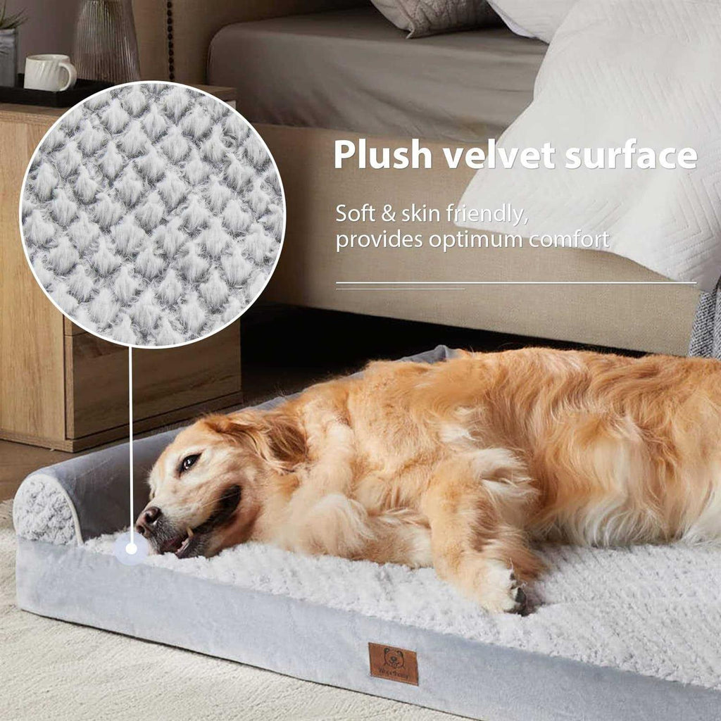 Large Dogs Orthopedic Sofa Dog Bed with Removable Waterproof Cover I52951