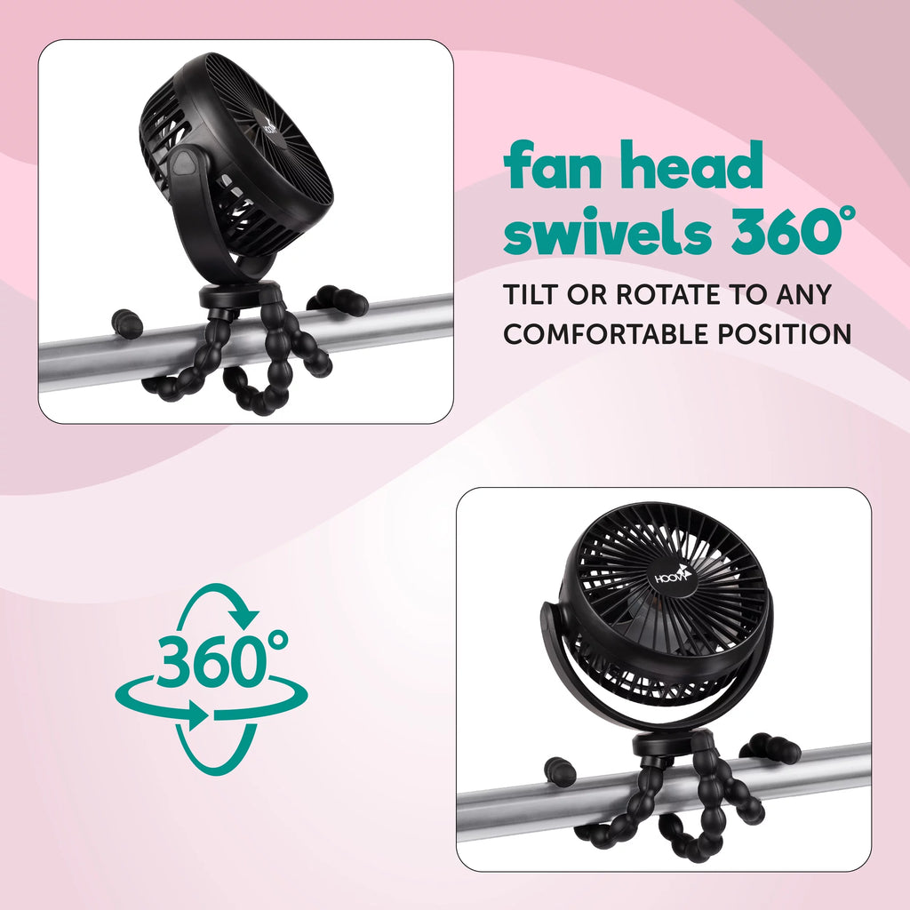 Portable Rechargeable Stroller Fan G7382