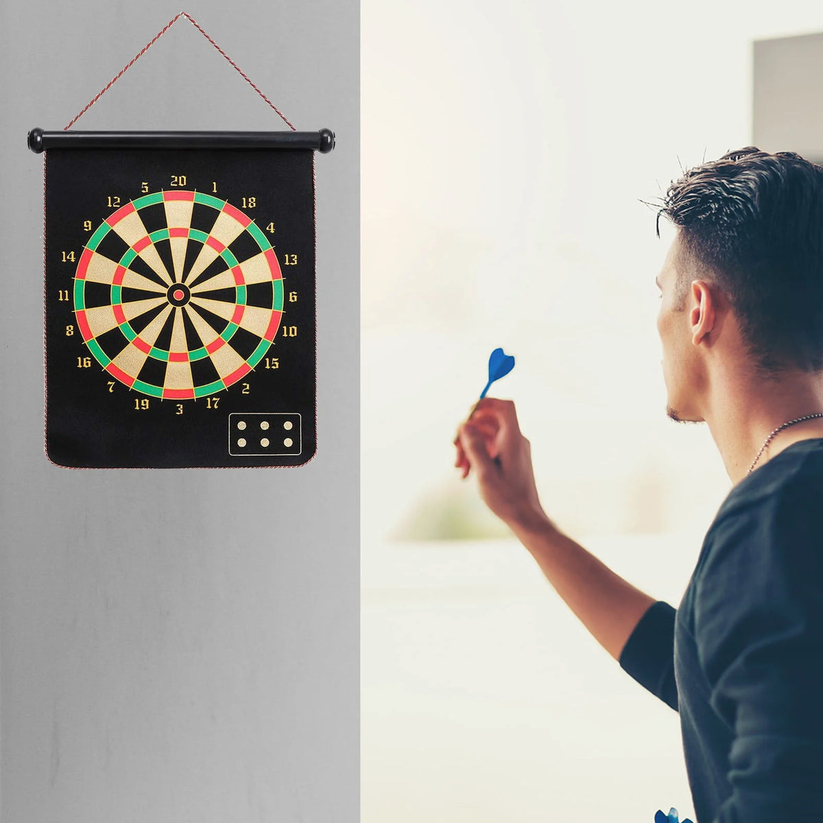 Double-Sided Magnetic Dart Board Game O734
