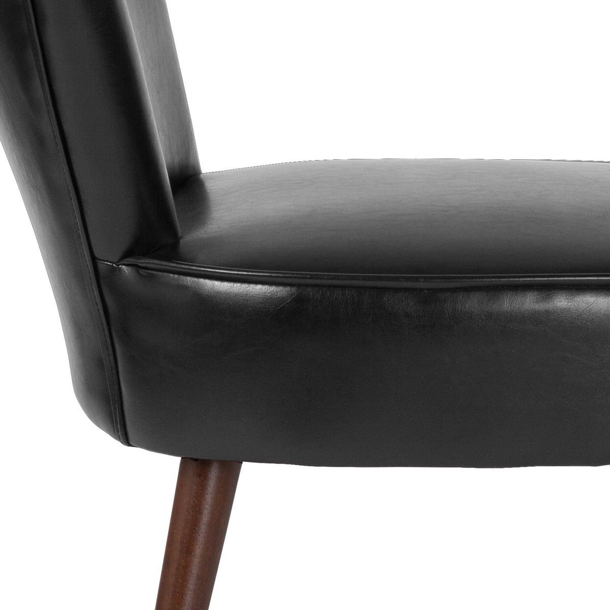Black LeatherSoft Retro Chair Q129158