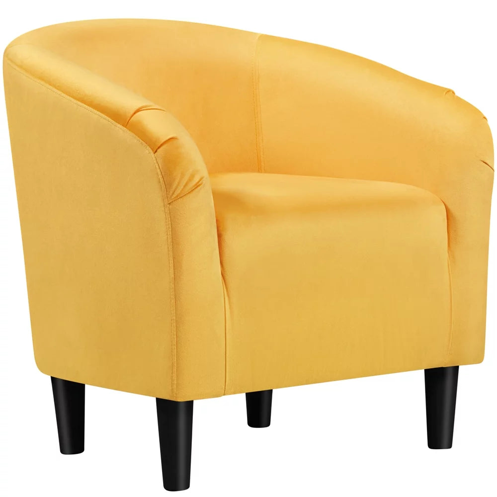 Ivory Polyester Boucle Accent Chair G92162