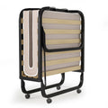 Folding Bed with Memory Foam Mattress Metal Guest Bed R260