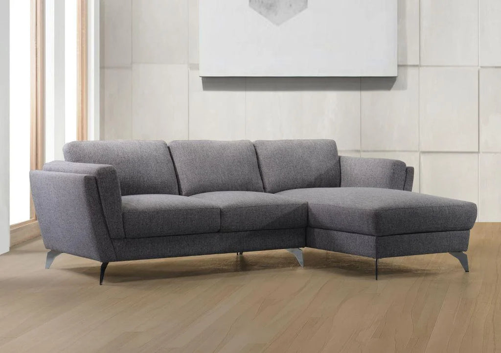Gray Fabric Sectional Sofa A4087