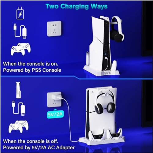 PS5 Cooling Station with Dual Controller Charger K9533