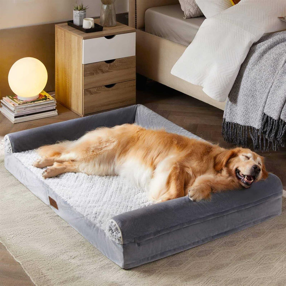 Large Dogs Orthopedic Sofa Dog Bed with Removable Waterproof Cover I52951