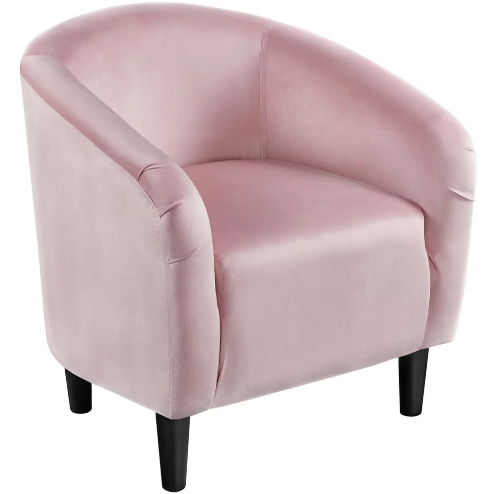 Ivory Polyester Boucle Accent Chair G92162