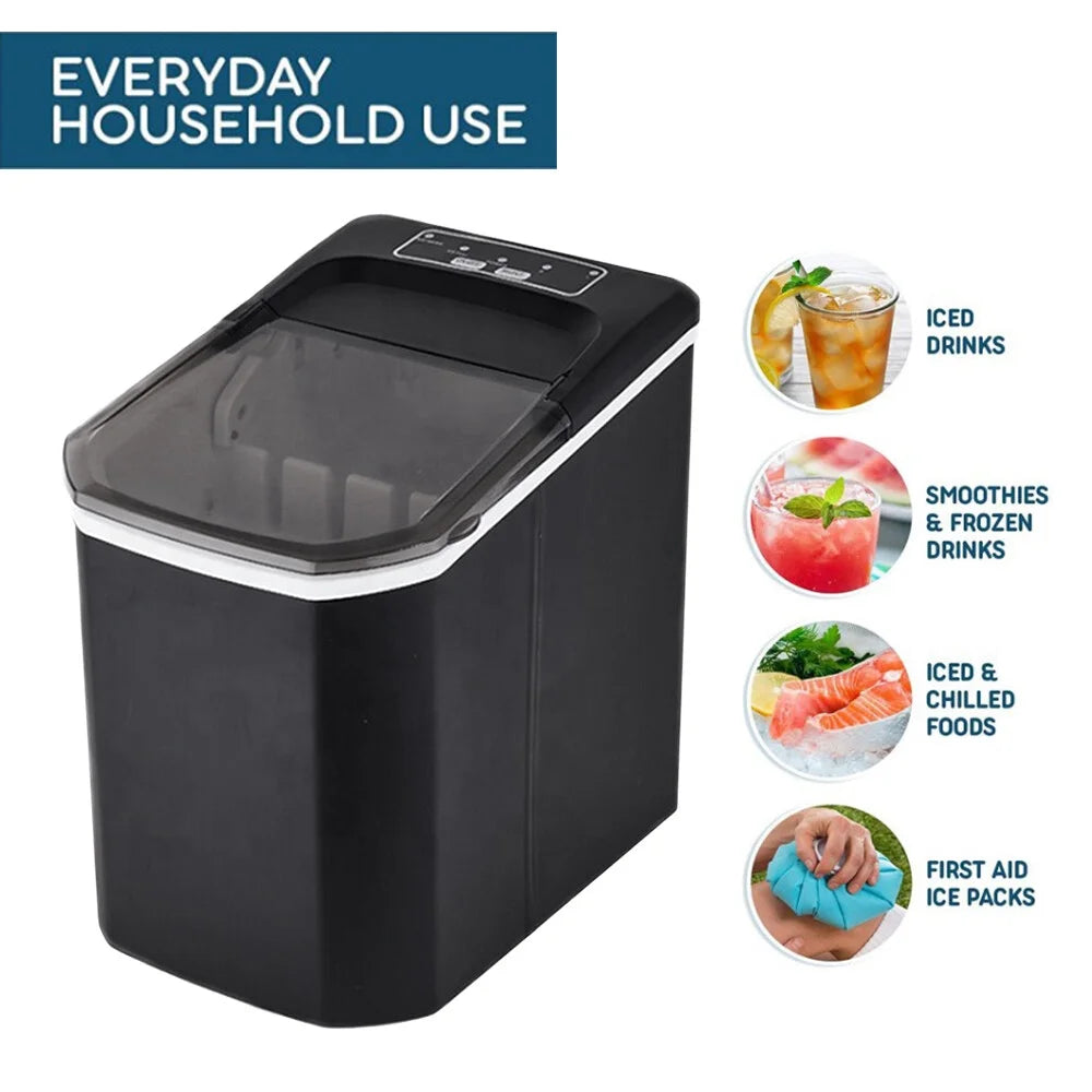 Countertop Ice Maker, 26lbs in 24Hrs, Self-Cleaning Ice Machine with Ice Basket Y31062