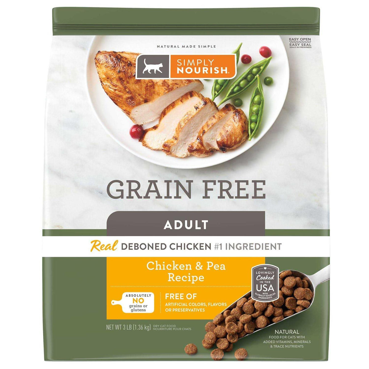 Original Chicken and Pea Dry Cat Food S357085