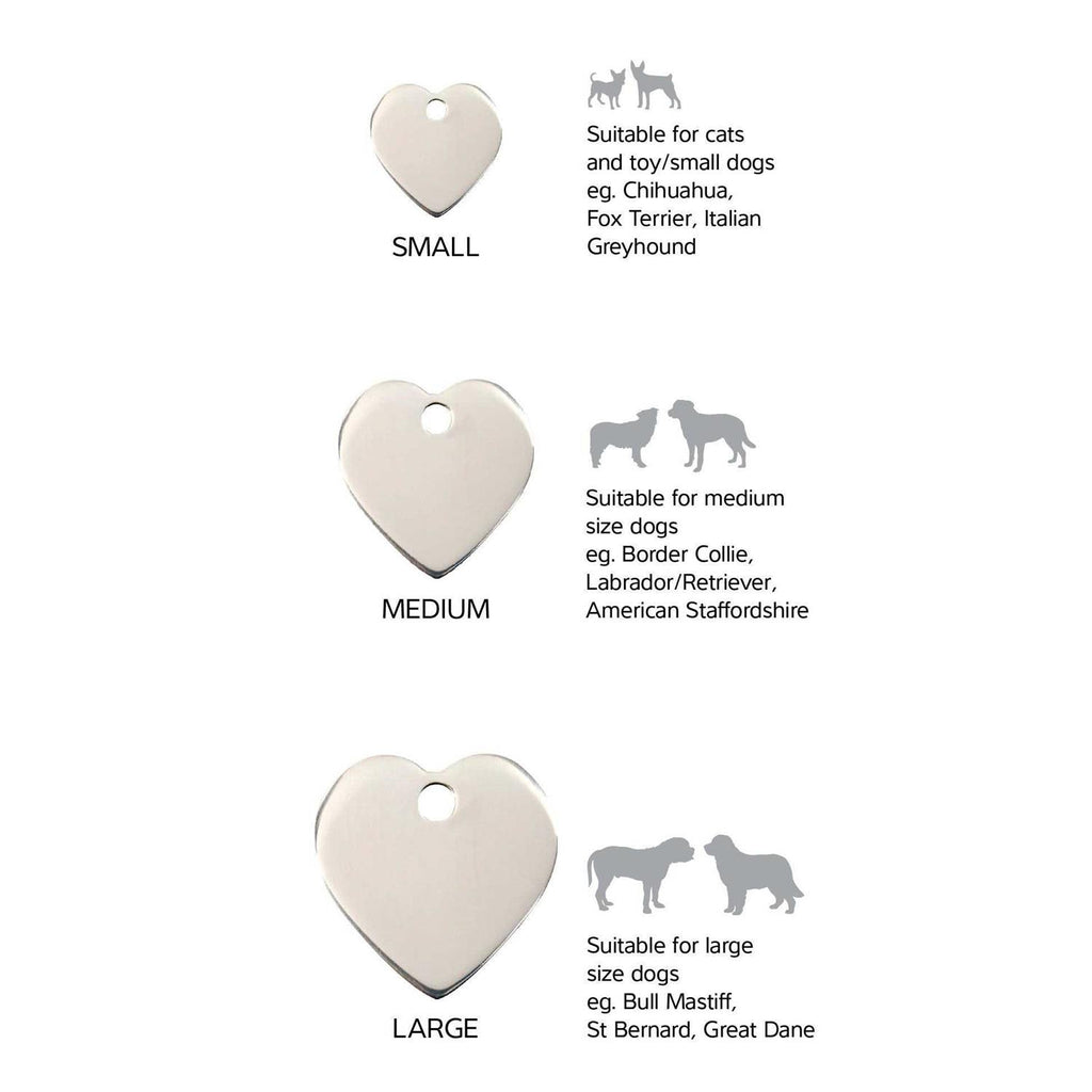 Heart Pet ID Dog Tags E972462