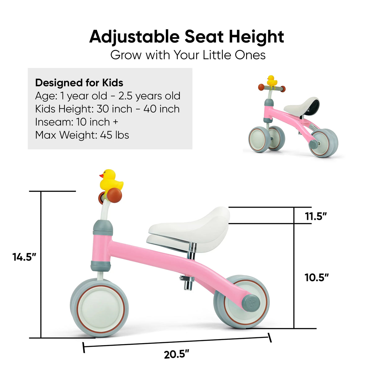 White Baby Balance Bike I490505