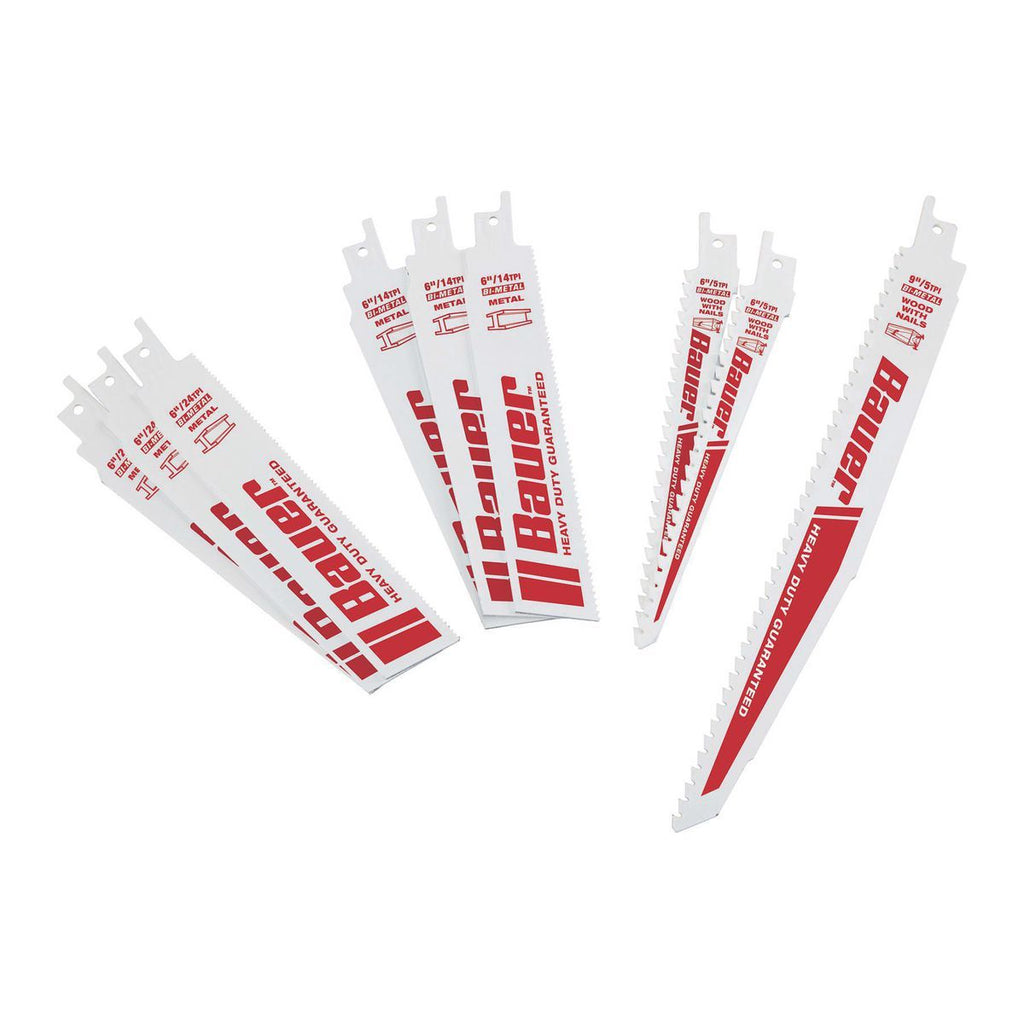 9-Piece Bi-Metal Reciprocating Saw Blade Set W5357