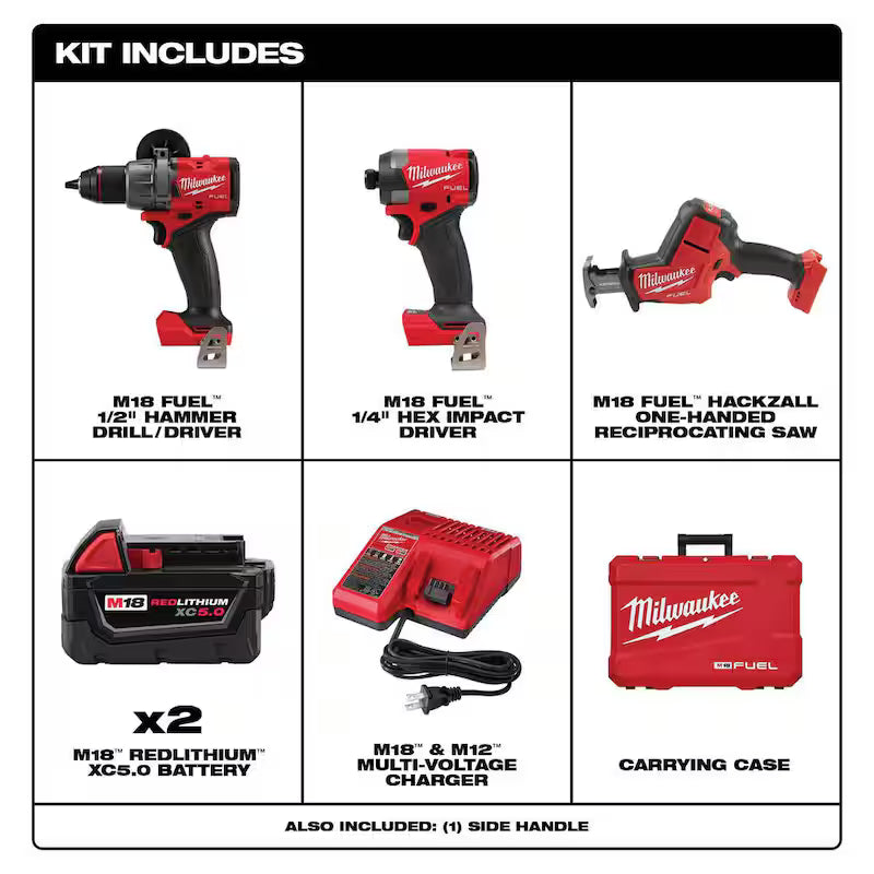18-Volt Lithium-Ion Brushless Cordless Hammer Drill and Impact Driver Combo Kit F4243