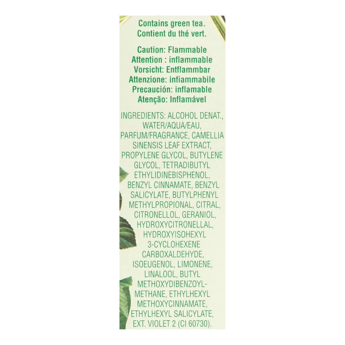Green Tea Exotic Eau De Toilette Spray 3.3 oz G577
