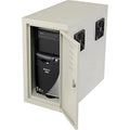 Beige Computer CPU Side Cabinet with 2 Exhaust Fans I677642