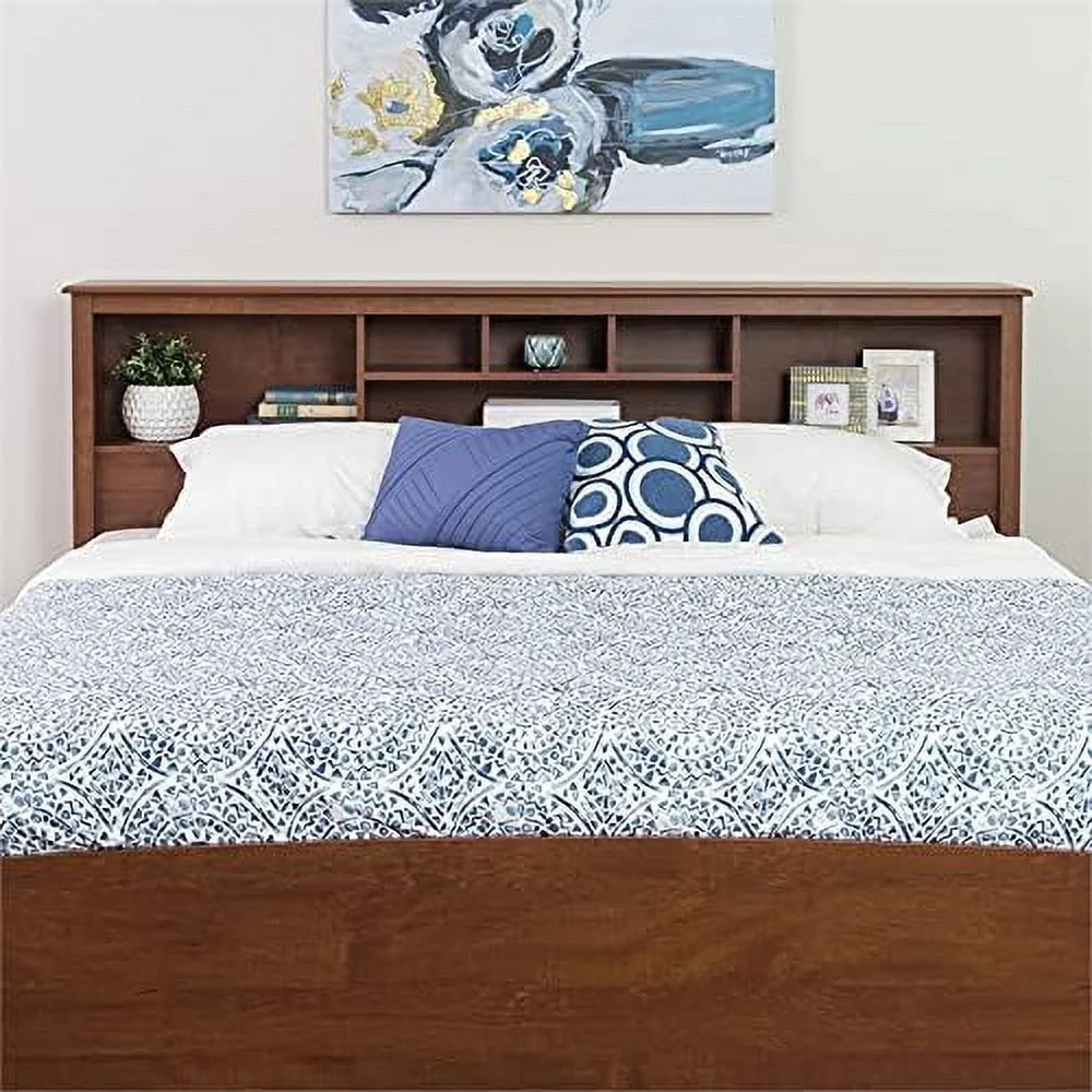 Wood King Bookcase Headboard J376
