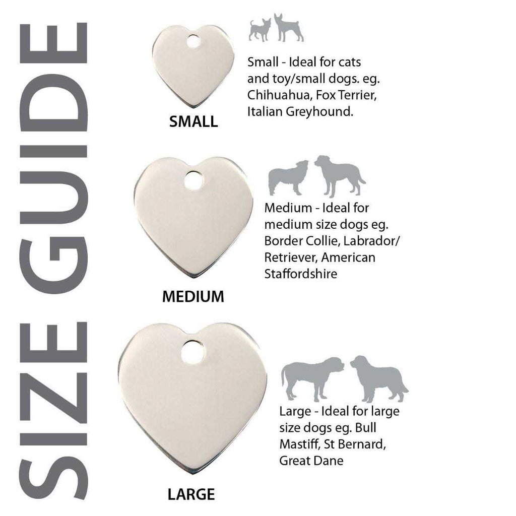 Heart Pet ID Dog Tags E972462