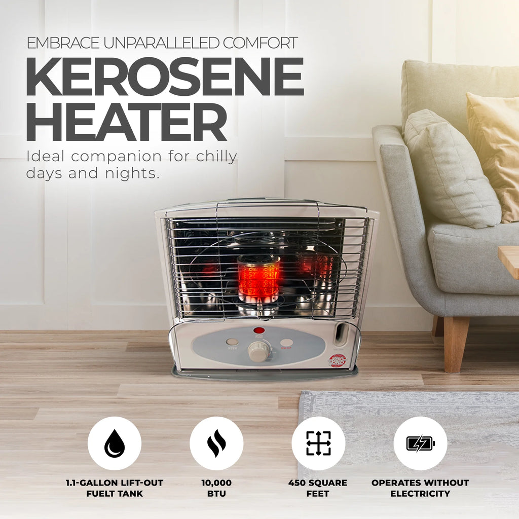 10,000 BTU Kerosene Wick Heater L79254